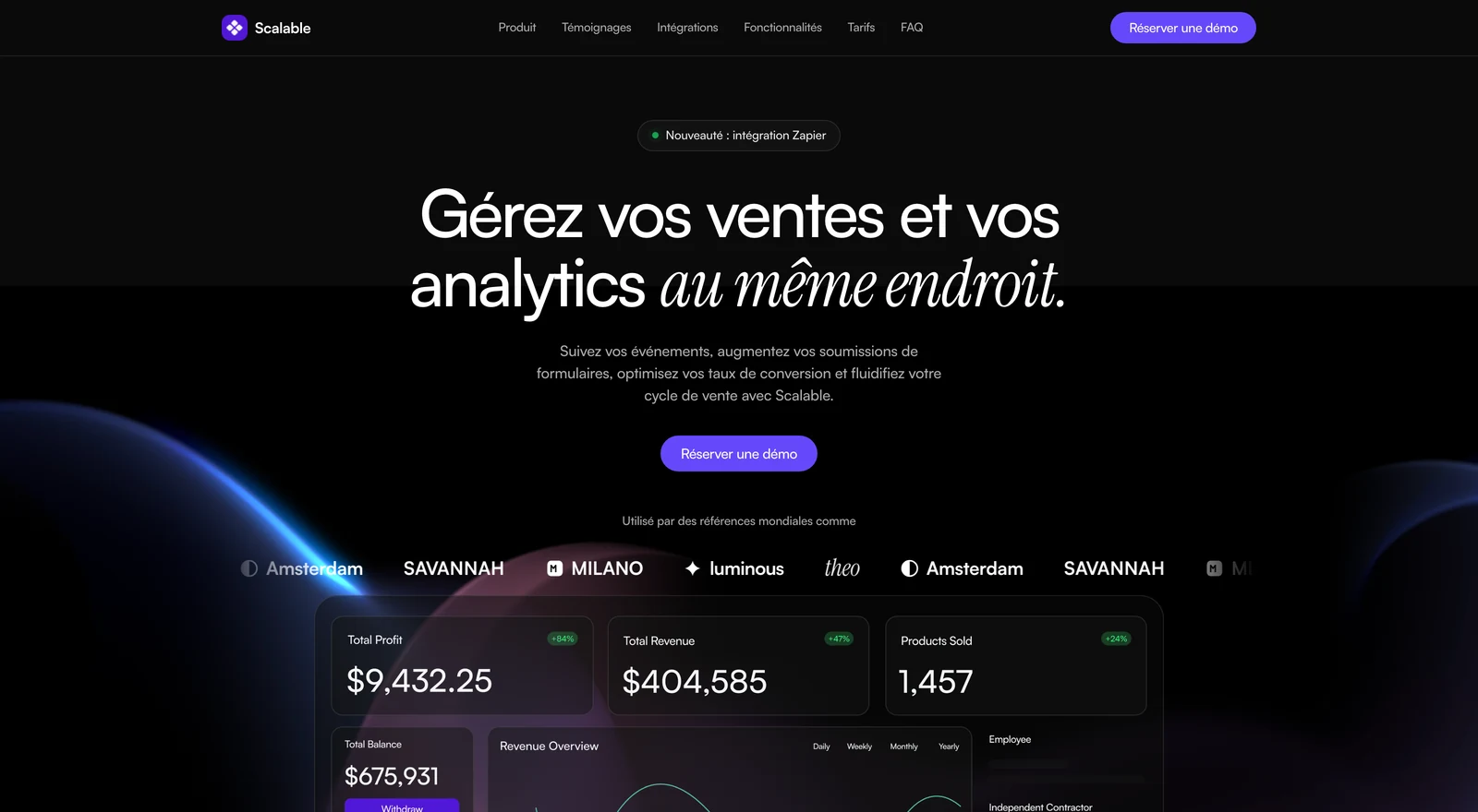 Site Scalable livré par Sōma
